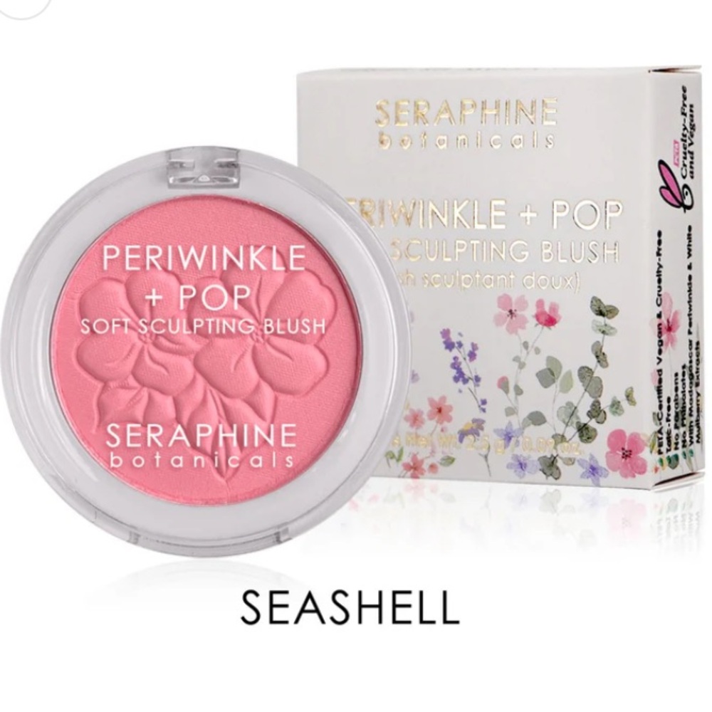 💎 SERAPHINE botanicals Periwinkle + Pop - Soft Sculpting Blush Shade Seashell